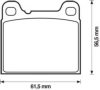 VOLVO 31261185 Brake Pad Set, disc brake